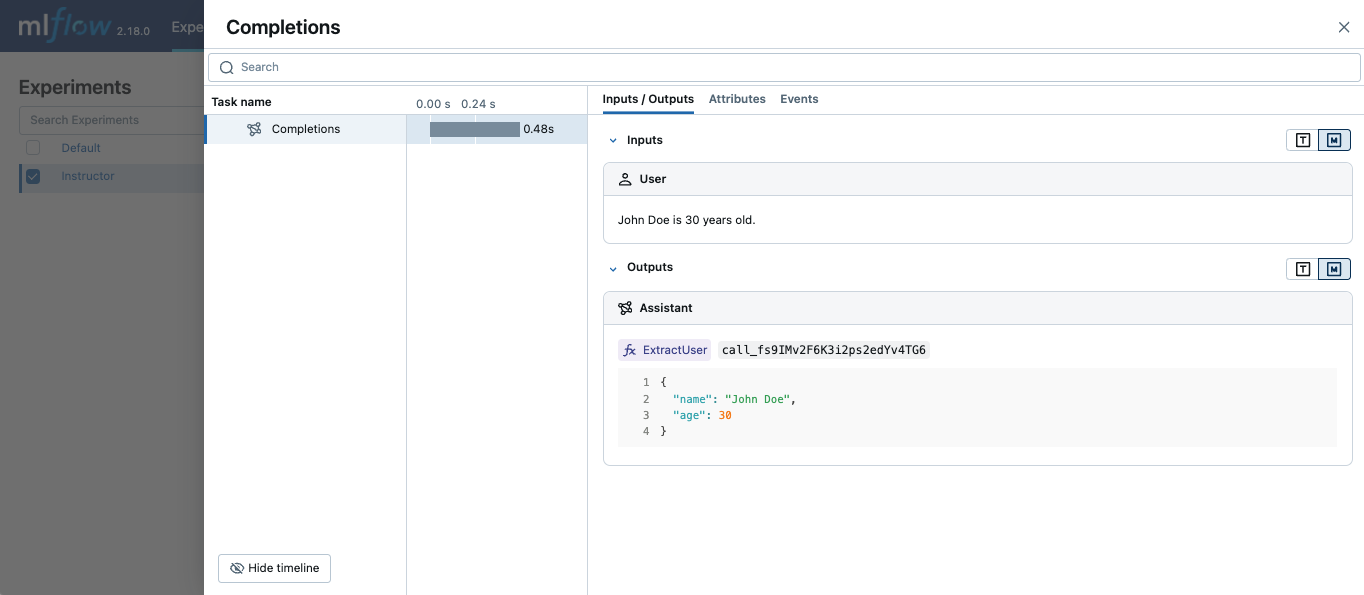 Instructor Tracing via autolog