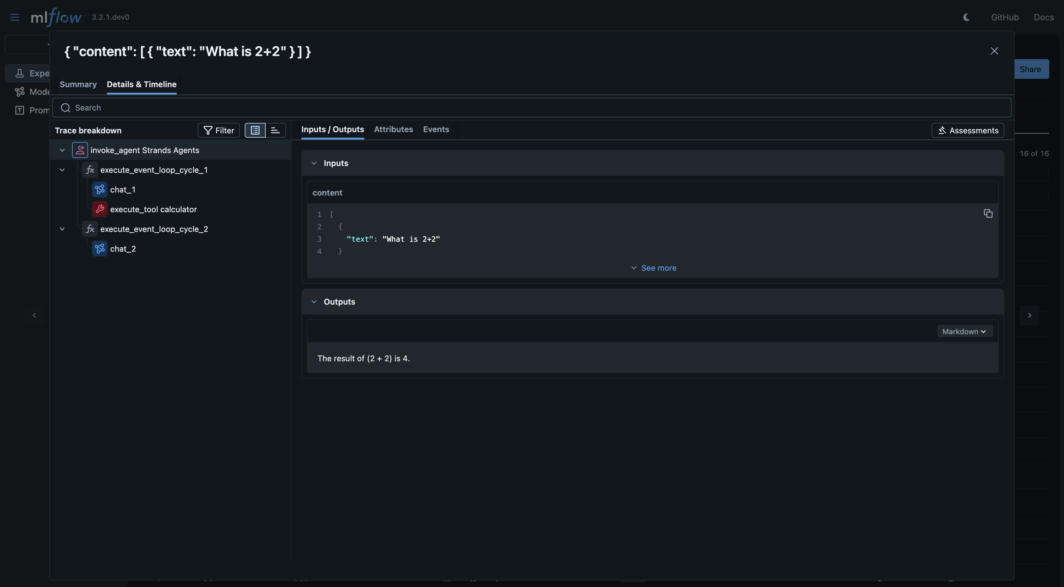 Strands Agent SDK Tracing via autolog