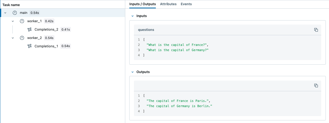 Multi threaded tracing