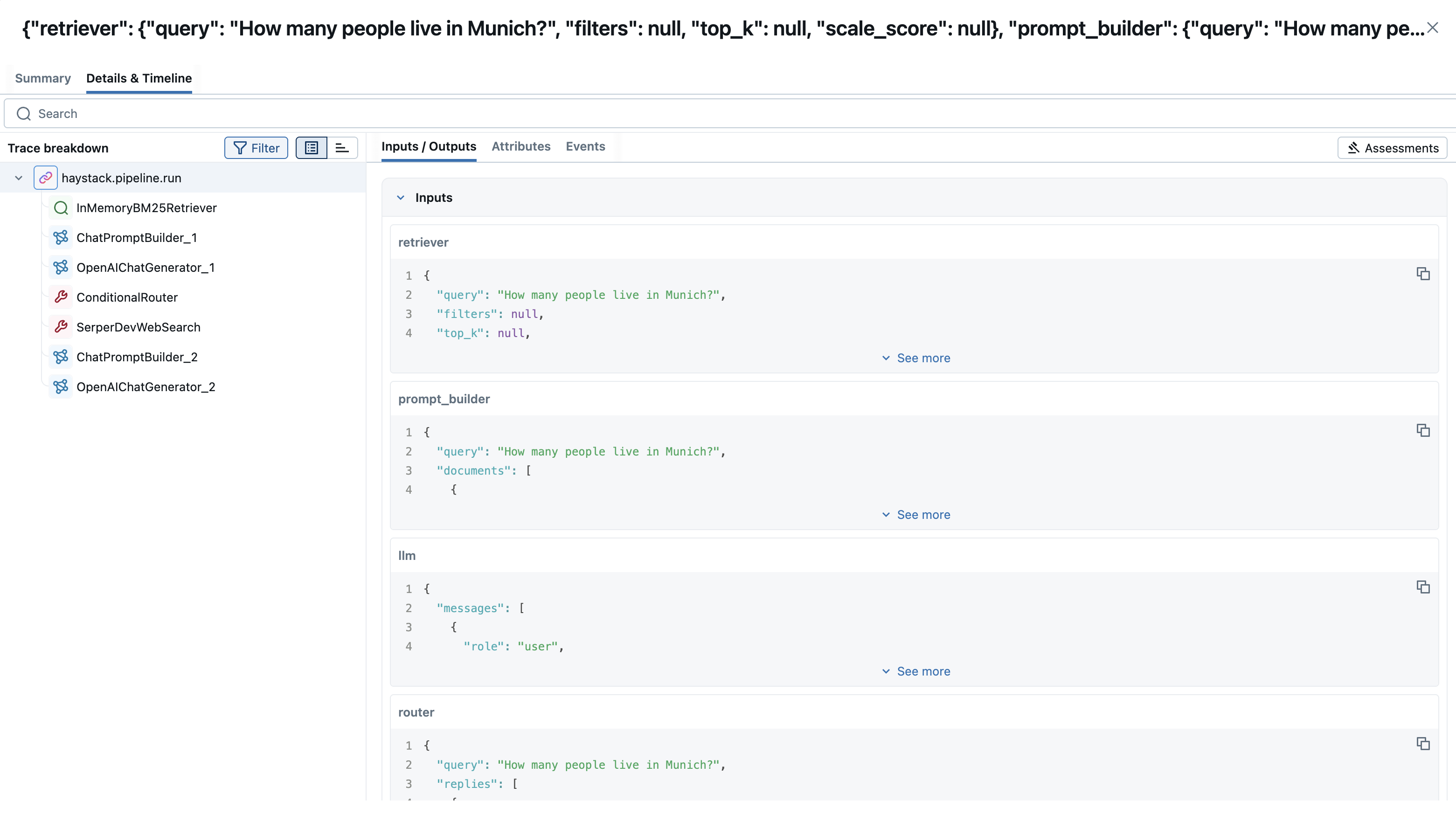 Haystack Tracing via autolog